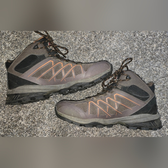 Field & Forest Brown Walker Mid Hiker Boots Mens Size 12 Lace Up - Picture 6 of 11